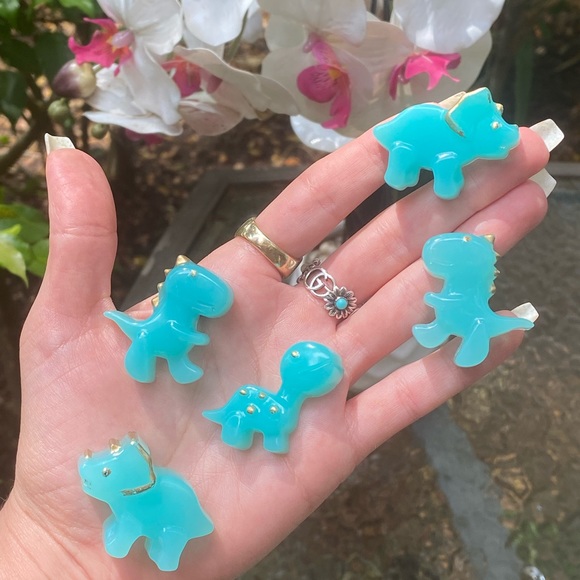 Other - Dinosaur Magnets Blue Teal PACK OF 4 🦕 🦖